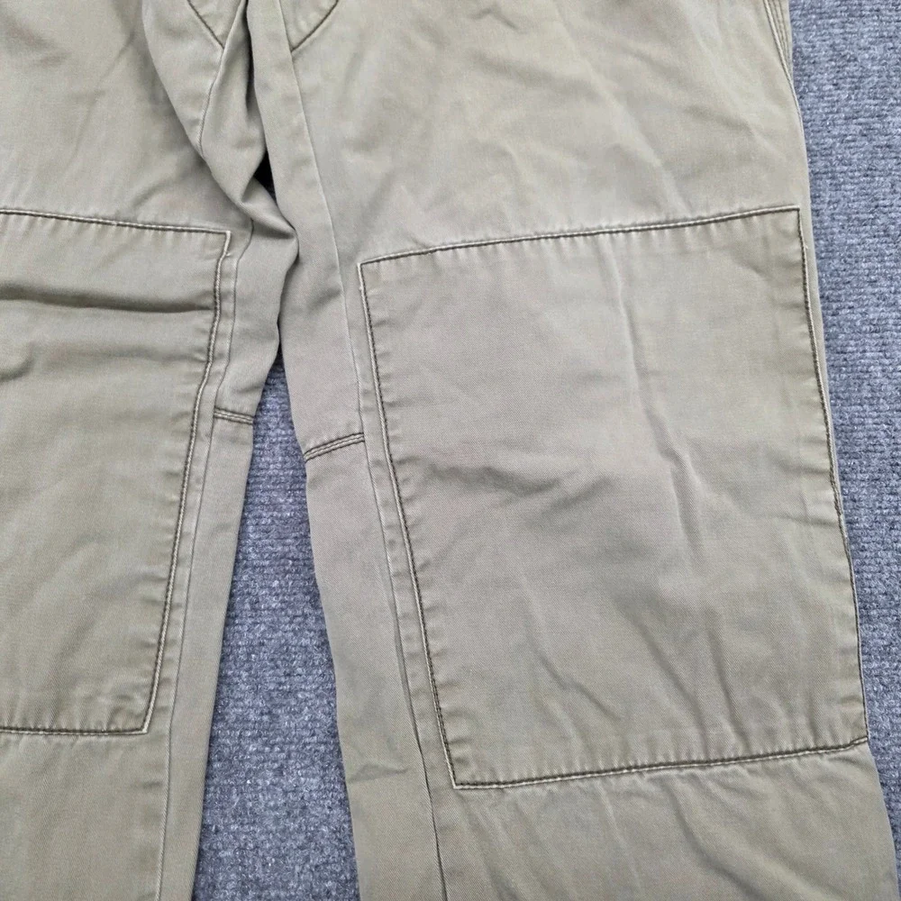 Vtg Polo Ralph Lauren Men Green Cotton Double Knee Military Field Pants 36/32